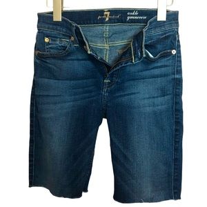 7 for All Mankind Cutoff Skinny Jean Shorts
